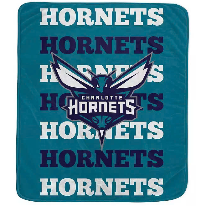 Charlotte Hornets Blanket Sherpa Blanket Throw Blanket