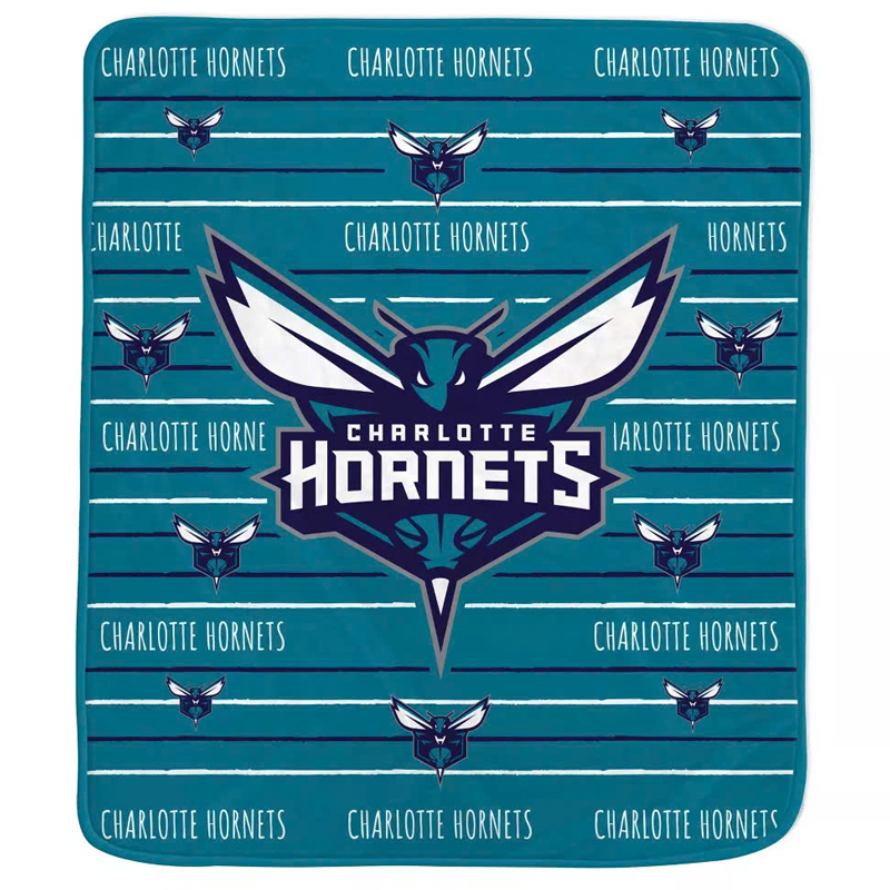 Charlotte Hornets Blanket Sherpa Blanket Throw Blanket
