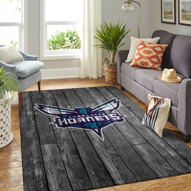 Charlotte Hornets Area Rug NBA Area Rug Kitchen Rug Indoor Rugs Rectangle Carpet