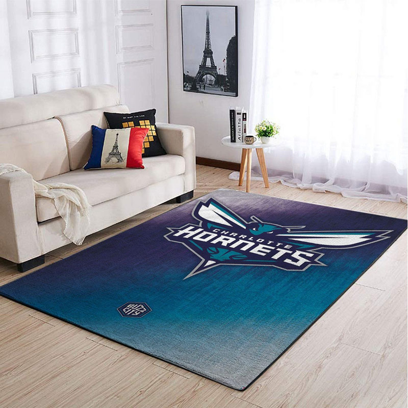 Charlotte Hornets Area Rug NBA Area Rug Living Room Rug Indoor Rugs Rectangle Carpet