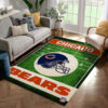 Chicago Bears Area Rug NFL Area Rug Bathroom Rug Indoor Rugs Rectangle Carpet chicago bears area rug living room rug floor rug regtangle carpet home decor ver 370