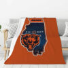 Chicago Bears Blanket FLeece Blanket Throw Blanket chicago bears blanket fleece blanket throw blanket v10