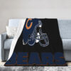 Chicago Bears Blanket FLeece Blanket Throw Blanket chicago bears blanket fleece blanket throw blanket v2