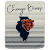 Chicago Bears Blanket FLeece Blanket Throw Blanket chicago bears blanket fleece blanket throw blanket v34