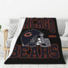 Chicago Bears Blanket FLeece Blanket Throw Blanket chicago bears blanket fleece blanket throw blanket v4