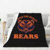 Chicago Bears Blankets Sherpa Blanket Throw Blanket chicago bears blankets sherpa blanket throw blanket v14