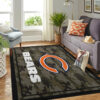 Chicago Bears Rug NFL Area Rug Dining Room Rug Indoor Indoor Rug Rectangle Carpet chicago bears rug bath rug floor rug regtangle carpet home decor ver 383