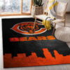 Chicago Bears Area Rug NFL Area Rug Living Room Rug Indoor Indoor Rugs Rectangle Carpet chicago bears rugs carpet bath rug floor rug regtangle carpet home decor ver 402