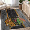 Chicago Blackhawks Area Rug NHL Area Rug Bathroom Rugs Indoor Rug Rectangle Carpet chicago blackhawks rug living room carpet regtangle carpet floor decor home decor ver 95