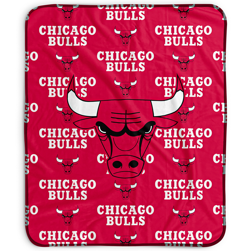 Chicago Bulls Blanket Sherpa Blanket Throw Blanket