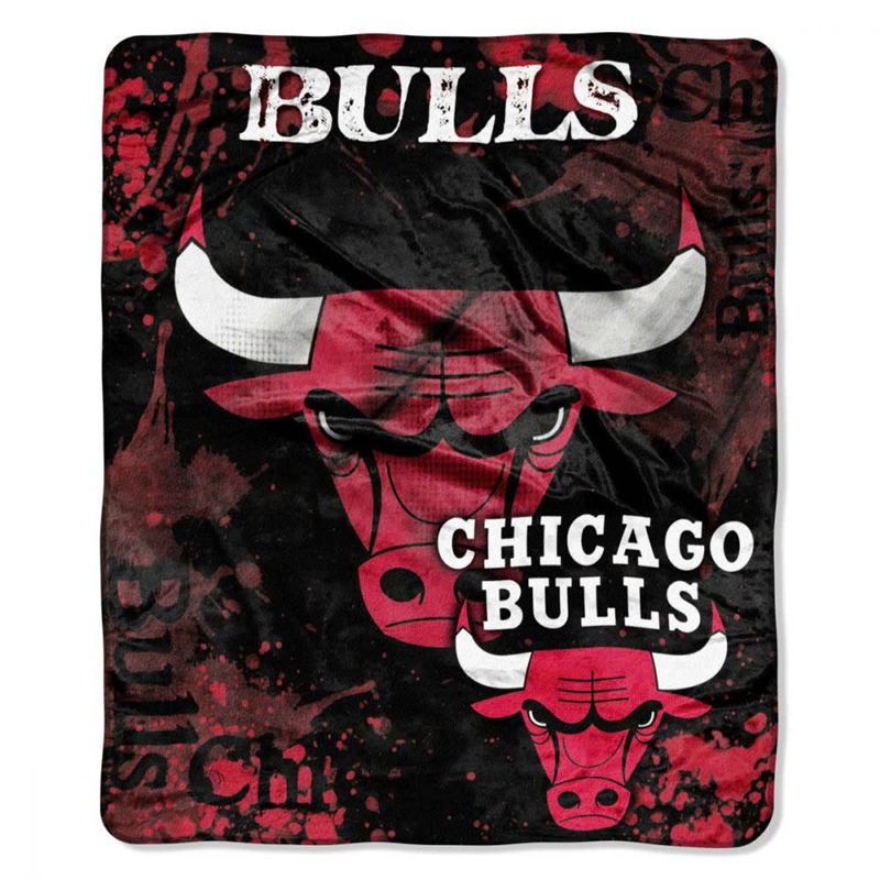 Chicago Bulls Blanket Sherpa Blanket Throw Blanket