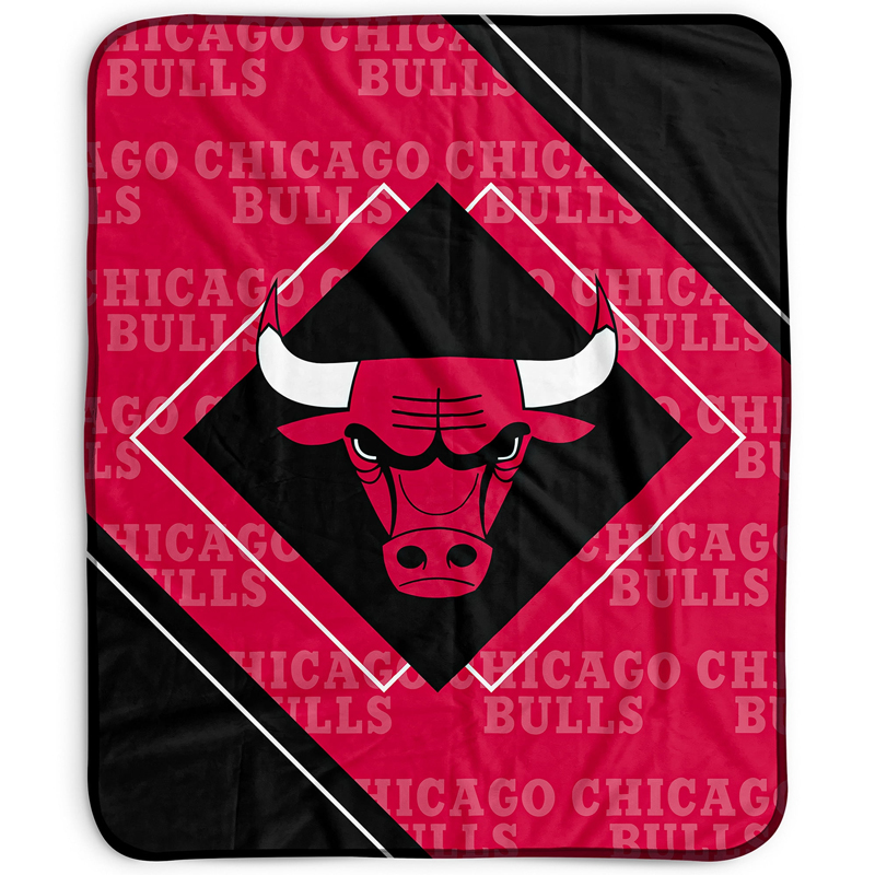 Chicago Bulls Blanket Sherpa Blanket Throw Blanket