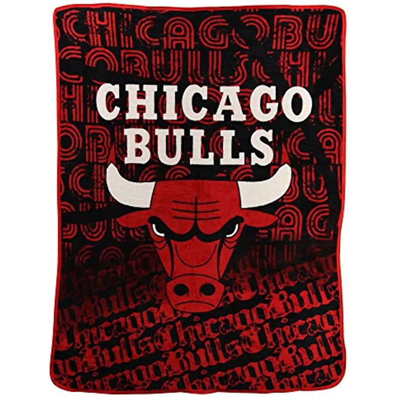 Chicago Bulls Blanket Sherpa Blanket Throw Blanket