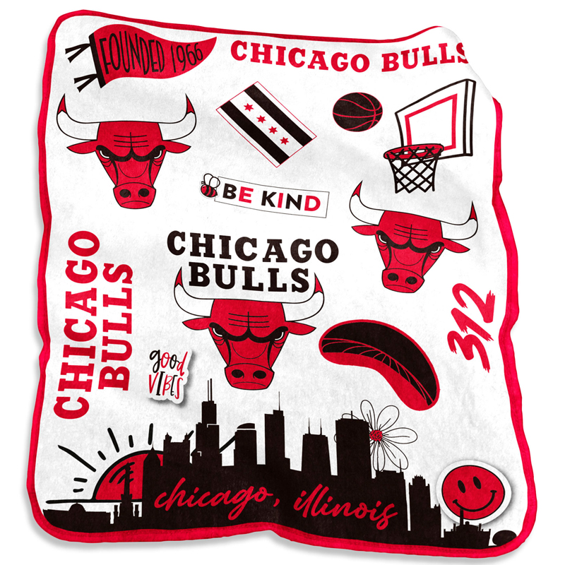 Chicago Bulls Blankets Sherpa Blanket Throw Blanket