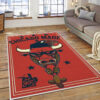 Chicago Bulls Area Rug NBA Area Rug Dining Room Rug Indoor Rug Rectangle Carpet chicago bulls rug living room carpet regtangle carpet floor decor home decor ver 150