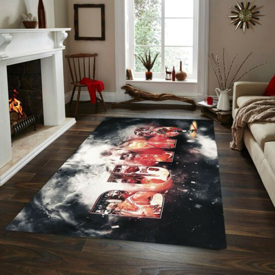 Chicago Bulls Area Rug NBA Area Rug Bedroom Rug Indoor Rug Rectangle Carpet