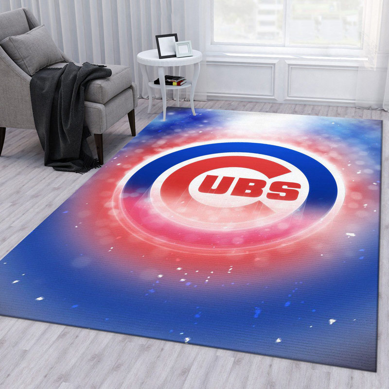 Chicago Cubs Area Rug MLB Area Rug Bathroom Rugs Indoor Rugs Rectangle Carpet