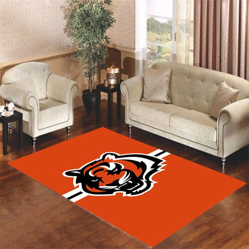 Cincinnati Bengals Area Rug NFL Area Rug Bedroom Area Rug Indoor Rugs Rectangle Carpet