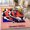 Cincinnati Bengals Area Rug NFL Area Rug Dining Room Rug Indoor Indoor Rug Rectangle Carpet cincinnati bengals area rug bathroom rug floor rug regtangle carpet home decor ver 419