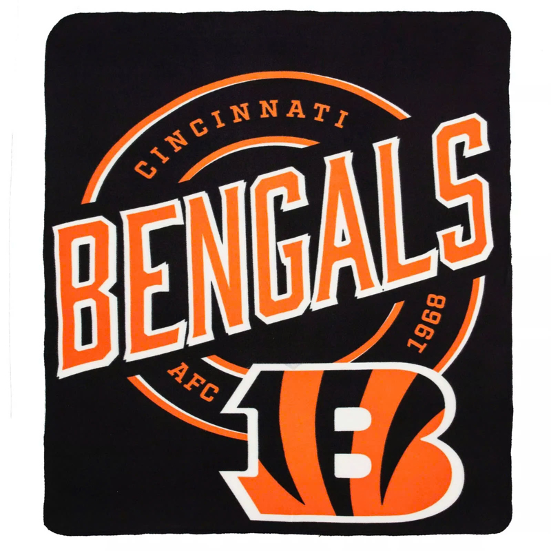Cincinnati Bengals Blanket FLeece Blanket Throw Blanket