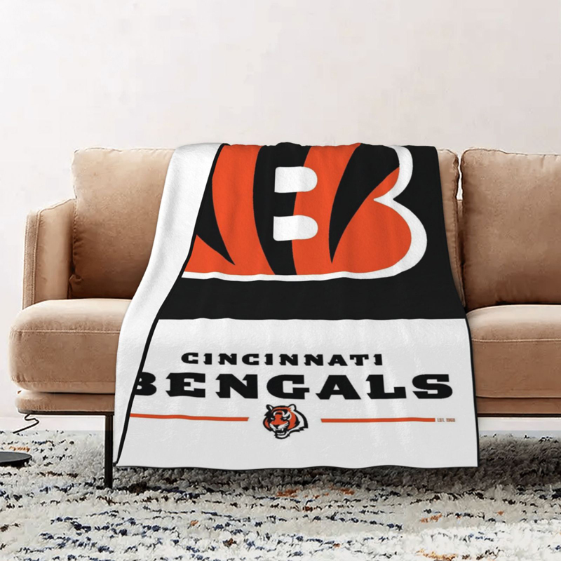 Cincinnati Bengals Blanket FLeece Blanket Throw Blanket