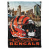 Cincinnati Bengals Blanket FLeece Blanket Throw Blanket cincinnati bengals blanket fleece blanket throw blanket v43