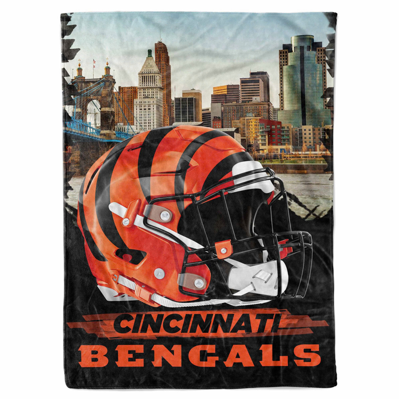 Cincinnati Bengals Blanket FLeece Blanket Throw Blanket