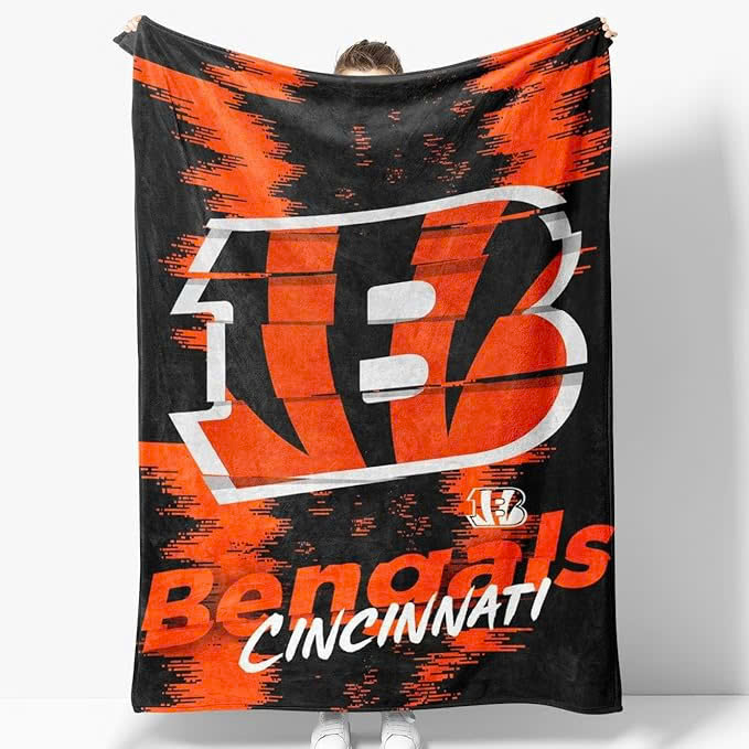 Cincinnati Bengals Blanket FLeece Blanket Throw Blanket