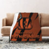 Cincinnati Bengals Blanket Sherpa Blanket Throw Blanket cincinnati bengals blanket sherpa blanket throw blanket v11