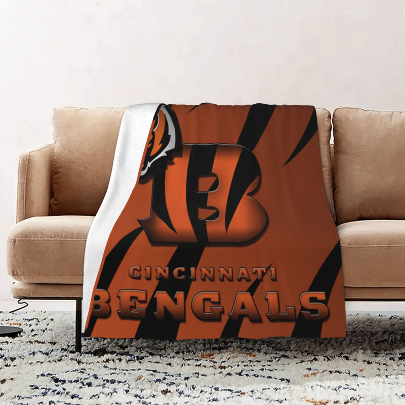 Cincinnati Bengals Blanket Sherpa Blanket Throw Blanket