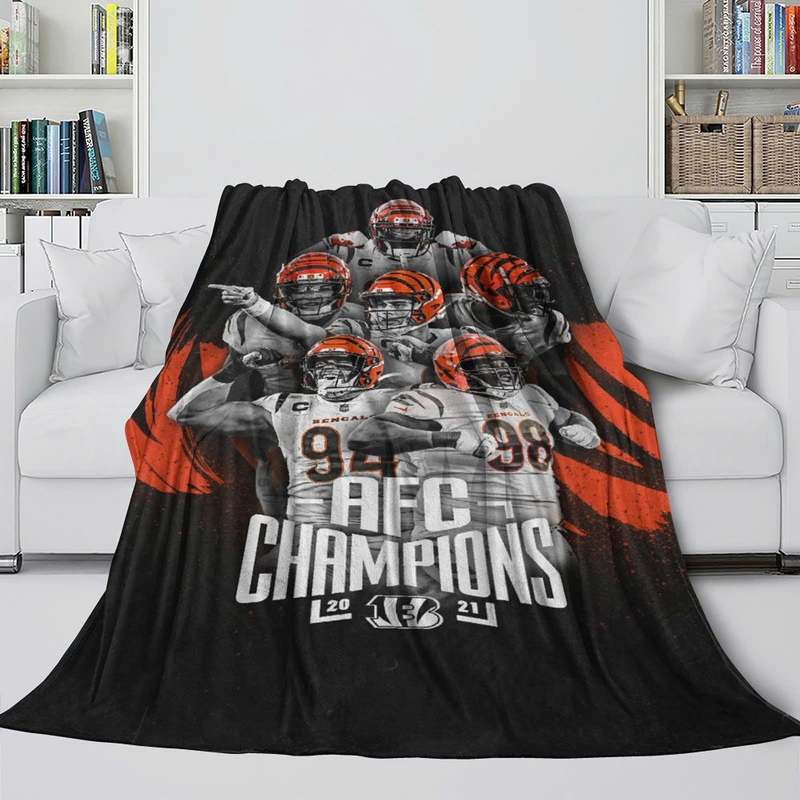 Cincinnati Bengals Blanket Sherpa Blanket Throw Blanket
