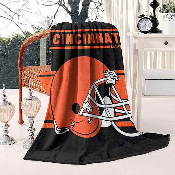 Cincinnati Bengals Blanket Sherpa Blanket Throw Blanket