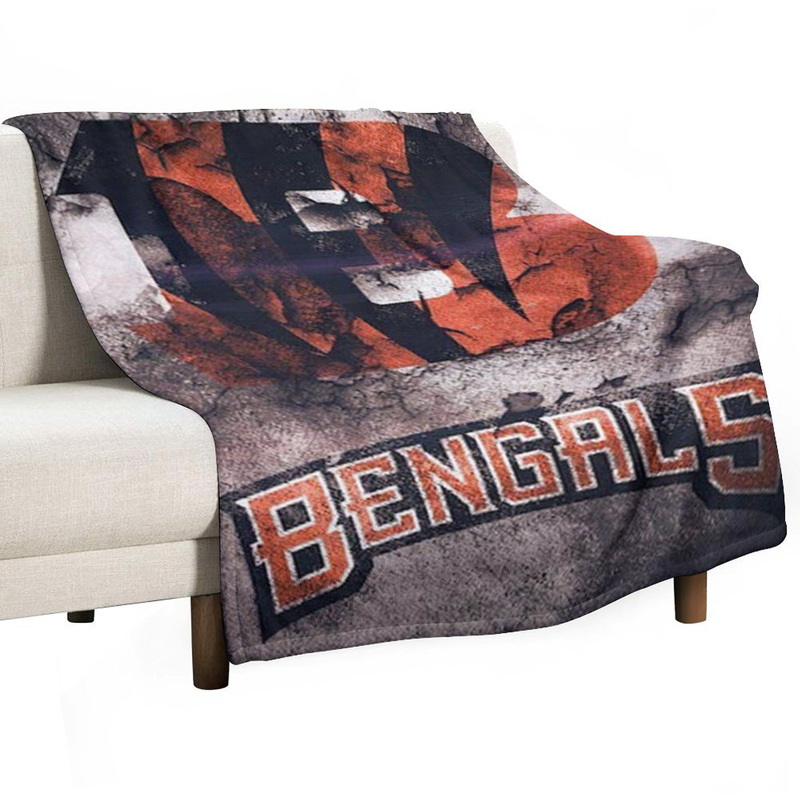 Cincinnati Bengals Blanket Sherpa Blanket Throw Blanket