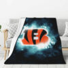 Cincinnati Bengals Blankets Sherpa Blanket Throw Blanket cincinnati bengals blankets sherpa blanket throw blanket v36