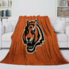 Cincinnati Bengals Blankets Sherpa Blanket Throw Blanket cincinnati bengals blankets sherpa blanket throw blanket v41
