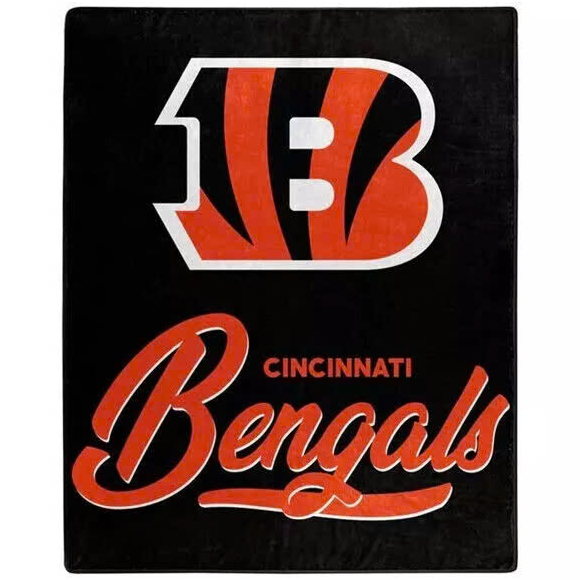 Cincinnati Bengals Blankets Sherpa Blanket Throw Blanket