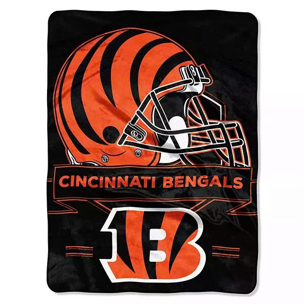 Cincinnati Bengals Blankets Sherpa Blanket Throw Blanket