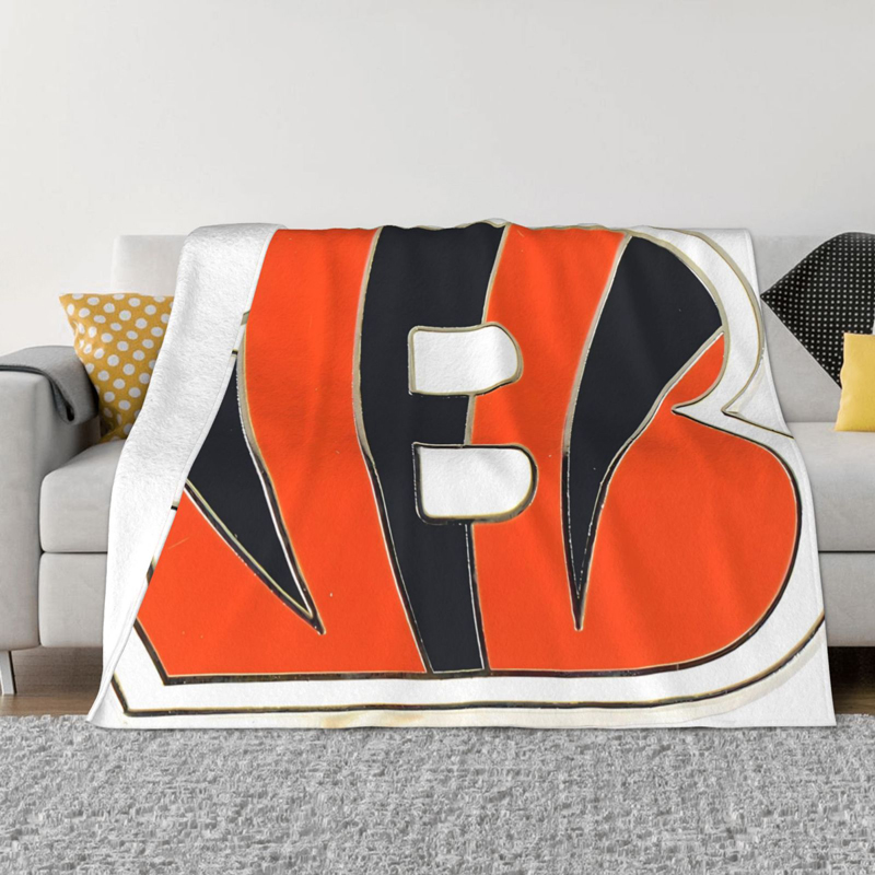 Cincinnati Bengals Blankets Sherpa Blanket Throw Blanket