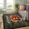 Cincinnati Bengals Rug NFL Area Rug Living Room Rug Indoor Rugs Rectangle Carpet cincinnati bengals rug bathroom rug floor rug regtangle carpet home decor ver 445