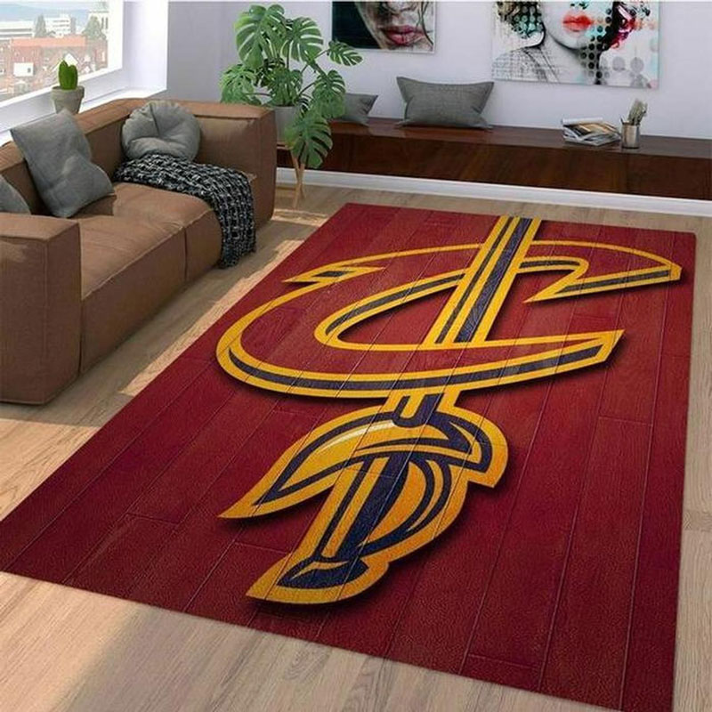 Cleveland Cavaliers Rug NBA Area Rug Kitchen Rug Indoor Rug Rectangle Carpet