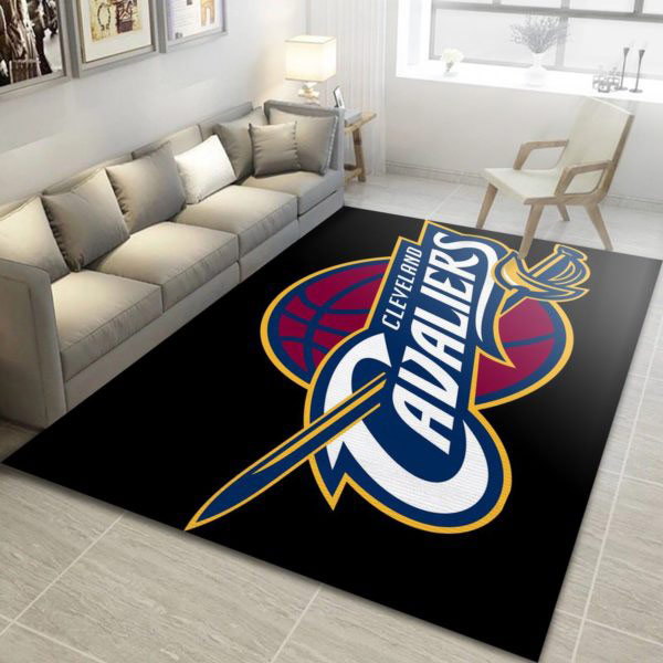 Cleveland Cavaliers Area Rug NBA Area Rug Dining Room Rug Indoor Rug Rectangle Carpet