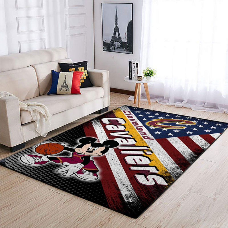 Cleveland Cavaliers Area Rug NBA Area Rug Living Room Area Rug Indoor Rugs Rectangle Carpet