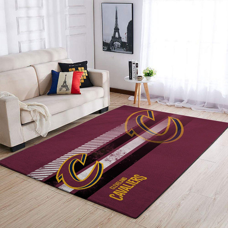 Cleveland Cavaliers Area Rug NBA Area Rug Dining Room Rug Indoor Indoor Rug Rectangle Carpet
