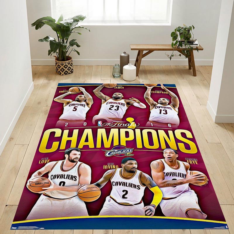 Cleveland Cavaliers Rug NBA Area Rug Dining Room Rug Indoor Rug Rectangle Carpet