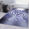 Colorado Rockies Area Rug MLB Area Rug Bathroom Rugs Indoor Rug Rectangle Carpet colorado rockies rug living room carpet regtangle carpet floor decor home decor ver 96