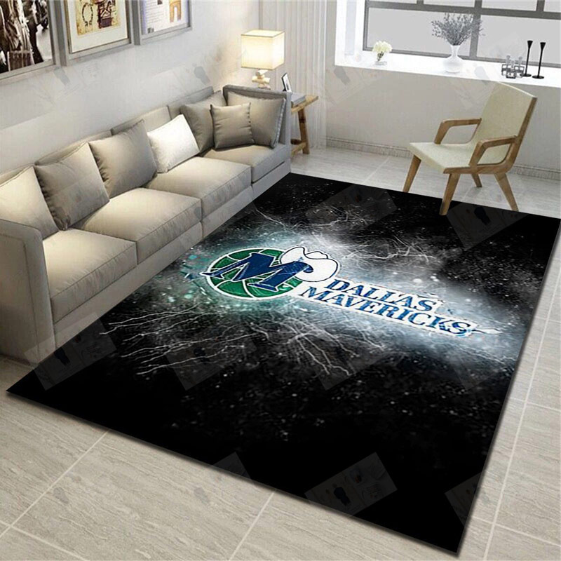 Dallas Mavericks Area Rug NBA Area Rug Dining Room Rug Indoor Indoor Rug Rectangle Carpet