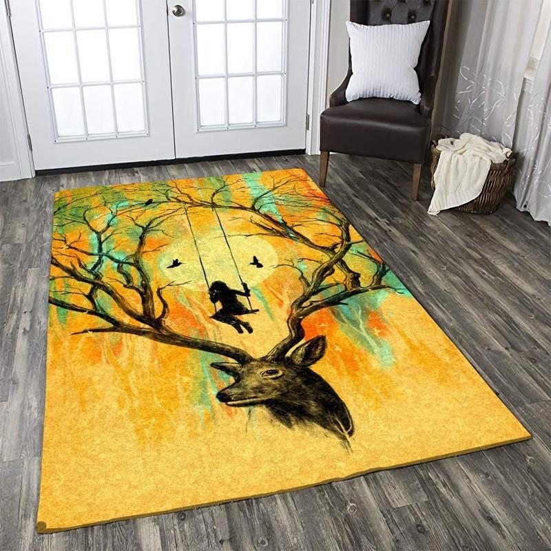 Deer 11 Rug Living Room Area Rug