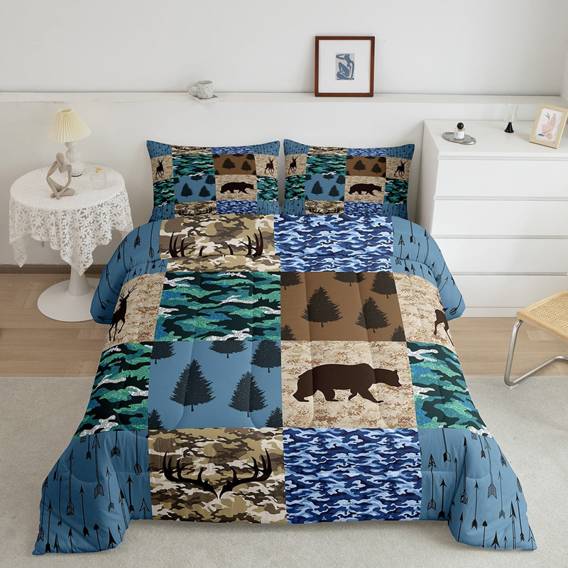 deer-bed-set-deer-bedding-set-bed-room-set-v64 deer bed set deer bedding set bed room set v64