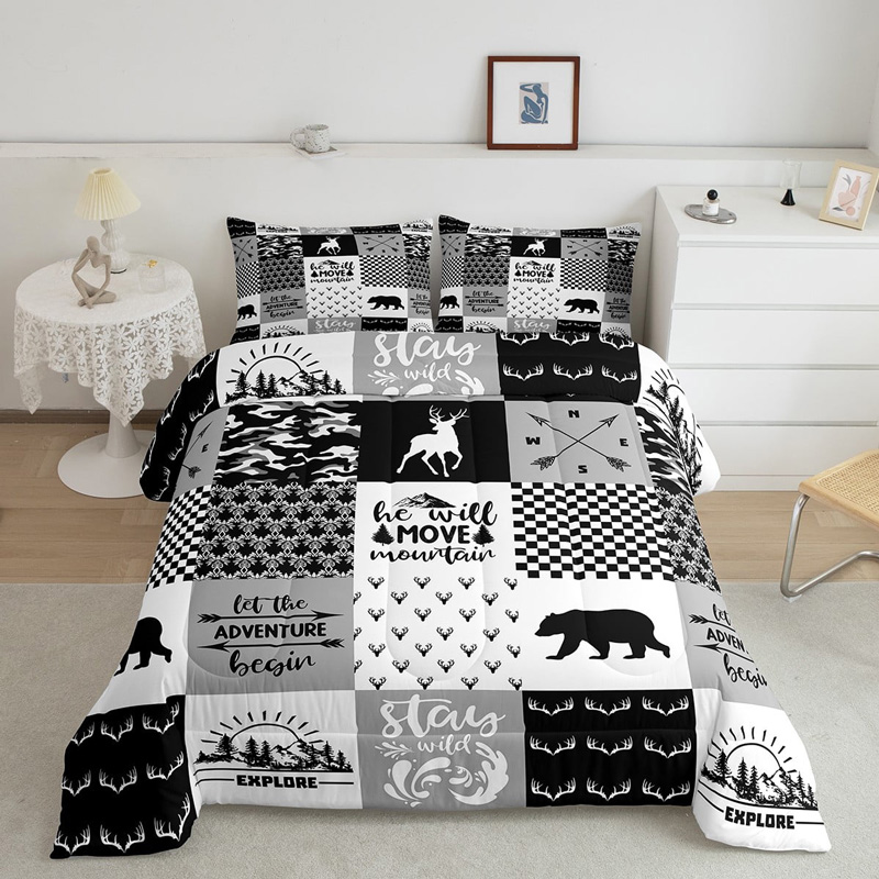 deer-bed-set-deer-bedding-sets-bed-room-set-v119 deer bed set deer bedding sets bed room set v119
