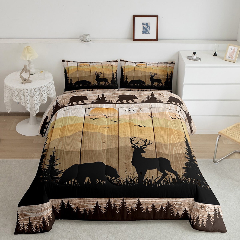 deer-bed-sets-deer-bedding-set-bed-room-set-v116 deer bed sets deer bedding set bed room set v116